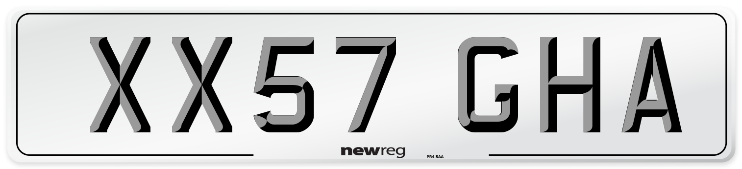 XX57 GHA Number Plate from New Reg